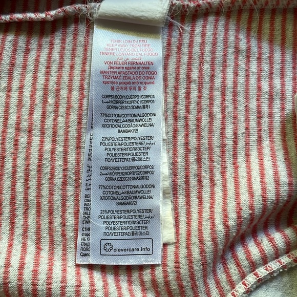 Du Pariel … au meme footie onsie with a cute hippo 🦛- size 6M - Picture 9 of 9